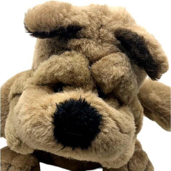 VTG Realistic Plush Lifelike Shar-Pei Wrinkle Dog Stuffed Toy Puppy Support Pet - Picture 8 of 13